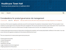 Tablet Screenshot of healthcaretownhall.com